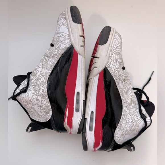 Air Jordan Dub Zero Mid Fire Red - Men’s 7/Big boys 7Y/ Womens 8.5 - Picture 6 of 13